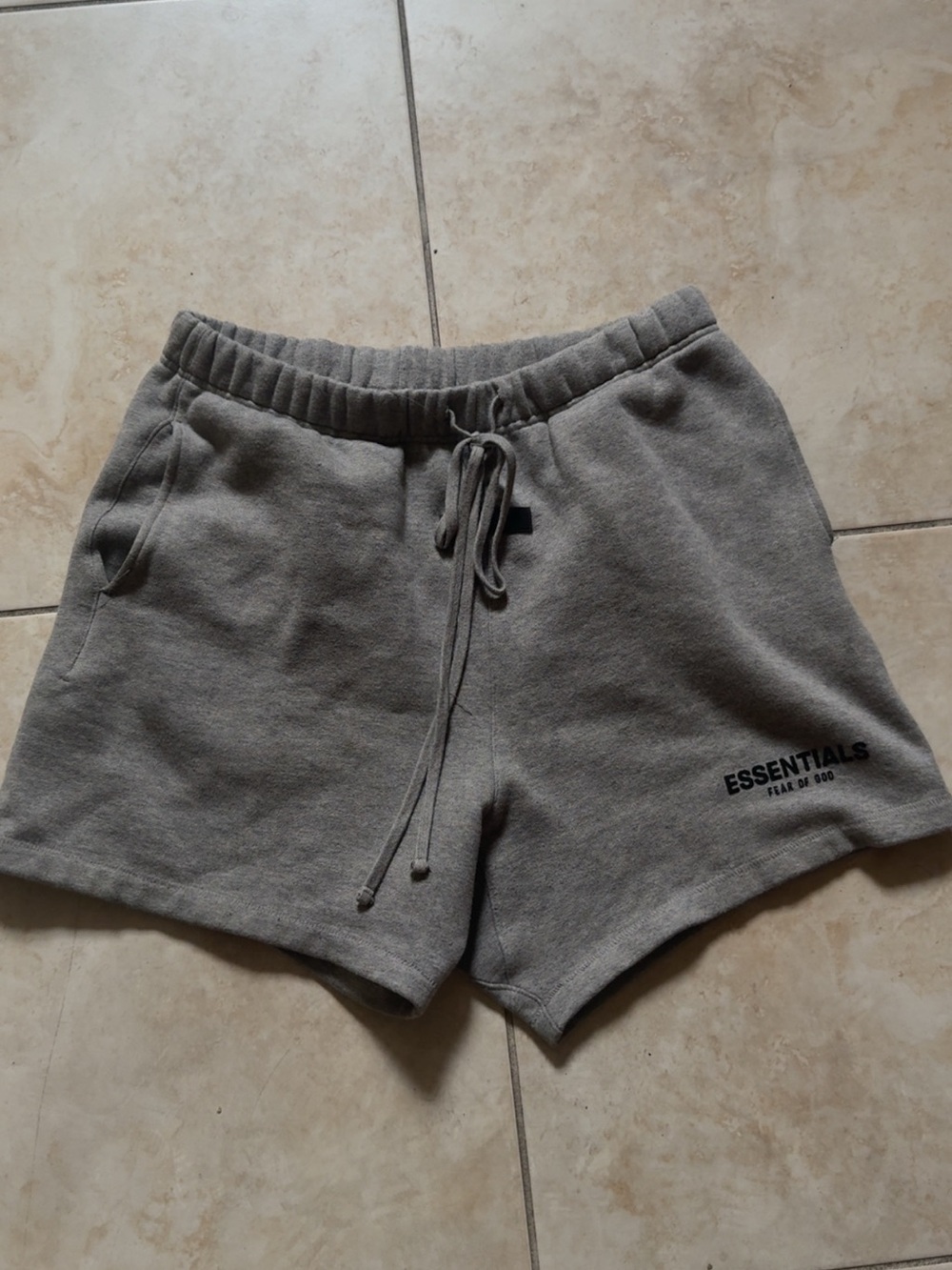 Fear of God Essentials Dark Oatmeal Shorts